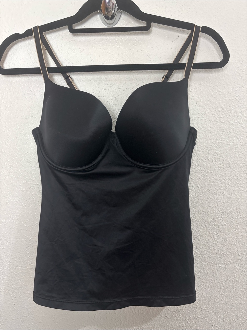 Black Built-In Bra Camisole Tank Top